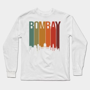 Mumbai Bombay Skyline Maharashtra Marathi Design Long Sleeve T-Shirt